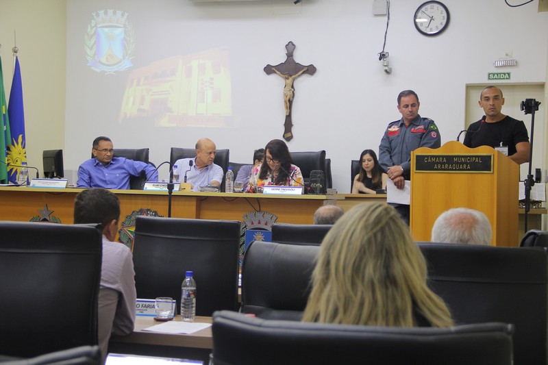 Segurança e prevenção de acidentes em locais públicos são temas da Tribuna Popular da Câmara Municipal