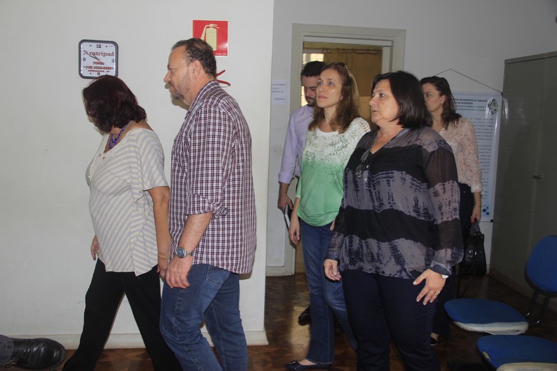 Juliana Damus e Edinho Silva visitam o CRIA