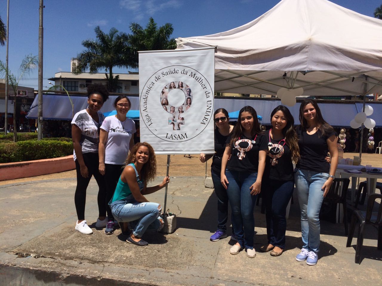 Thainara Faria promove ação pela saúde da mulher na Praça Santa Cruz