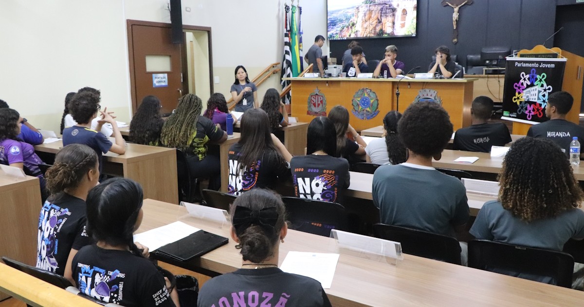 Sessão do Parlamento Jovem 2025 acontece nesta quinta-feira (9) na Câmara